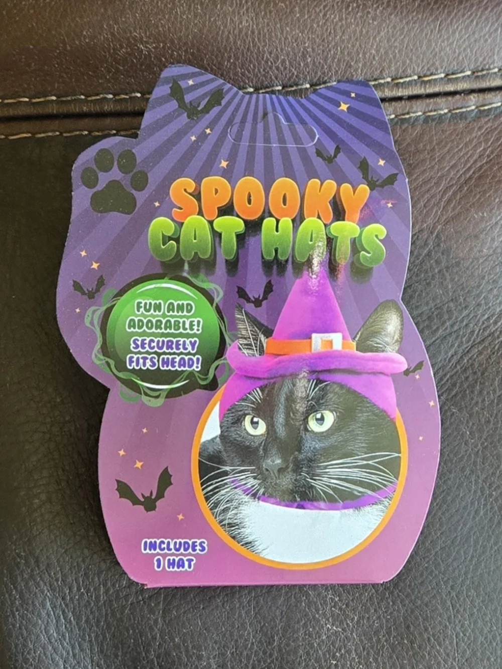 - Assorted Halloween Cat Hat (Purple Packaging)